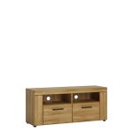 Cortina 2 Drawer TV Cabinet in Grandson Oak - Image 3