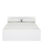 Naia Double Bed 4ft6 (140 x 190) in White High Gloss - Image 2