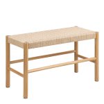 Alvin Weaved Bench in Off White - Image 3