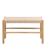 Alvin Weaved Bench in Off White - Image 2