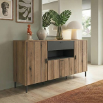 Arundel Sideboard 2 Door 1 Flap 1 Drawer in Oak/Grey