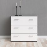 Space Chest of 3 Drawers in White