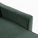 HOMCOM 2 Seater Sofa Bed 3-in-1 Convertible Sleeper – Dark Green - Image 13