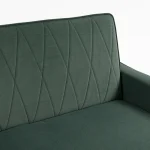 HOMCOM 2 Seater Sofa Bed 3-in-1 Convertible Sleeper – Dark Green - Image 14